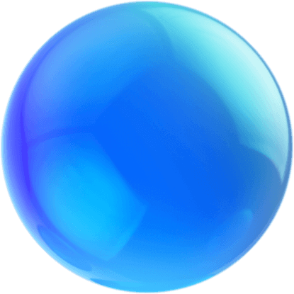 Синий шар