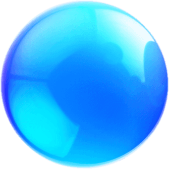 Половина синего шара